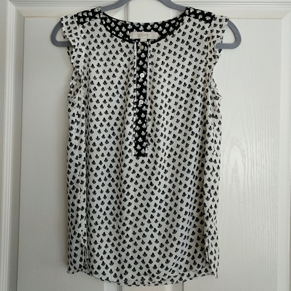 Loft Flutter Sleeve Blouse